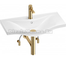 Комплект Wellsee Bisou 201005353 глянцевый белый, золото, 5 в 1