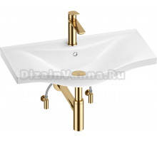 Комплект Wellsee Bisou 201005358 глянцевый белый, золото, 5 в 1