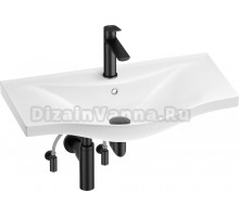 Комплект Wellsee Bisou 201005367 глянцевый белый, матовый черный, 5 в 1