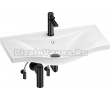 Комплект Wellsee Bisou 201005372 глянцевый белый, матовый черный, 5 в 1