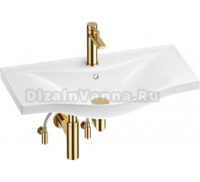 Комплект Wellsee Bisou 201005373 глянцевый белый, золото, 5 в 1