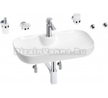 Комплект Wellsee Croquis 2.0 201005886 белый глянцевый, хром, 9 в 1