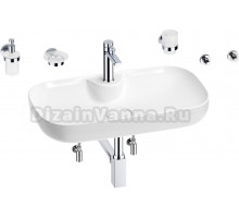 Комплект Wellsee Croquis 2.0 201005891 белый глянцевый, хром, 9 в 1