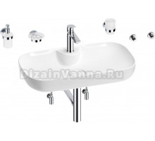 Комплект Wellsee Croquis 2.0 201005896 белый глянцевый, хром, 9 в 1