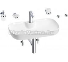 Комплект Wellsee Croquis 2.0 201005901 белый глянцевый, хром, 9 в 1