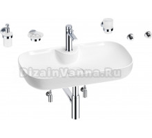 Комплект Wellsee Croquis 2.0 201005911 белый глянцевый, хром, 9 в 1