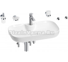 Комплект Wellsee Croquis 2.0 201005916 белый глянцевый, хром, 9 в 1