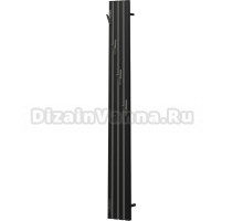 Полотенцесушитель электрический Point Пиано PN19722BGB 15x120, черный, графит блеск