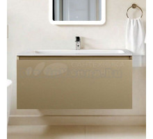Тумба под раковину без столешницы Art&Max Latina 100 подвесная, бежевая
