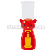 Кулер для воды настольный VATTEN kids Kitty красный, в ассортименте