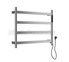 Полотенцесушитель электрический Wonzon & Woghand Essen WW-A404-BR 45x55 см, подключение справа, брашированный никель, лесенка