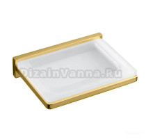 Мыльница Colombo Design Look B1601.OM-VAN настенная, стеклянная, золотая