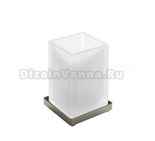 Стакан для зубных щеток Colombo Design Look B1641.HPS1-VAN сталь, стеклянный