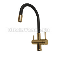 Смеситель для кухни Emar PVD ЕС - 3015 PVD Golden