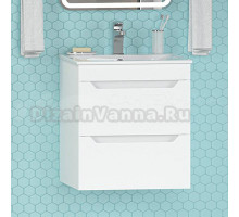 Тумба с раковиной Misty Бриз 50 подвесная, белая матовая