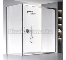 Душевой уголок Veconi Rovigo RV-060 180х80 см, профиль хром, стекло прозрачное