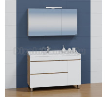 Мебель для ванной комнаты СаНта Марс 120 напольная, янтарная