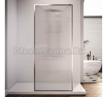 Душевая перегородка Veconi Korato KR90F-110-08-C4 110 см, профиль хром, стекло рифленое осветленное
