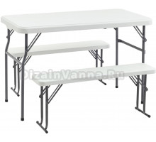 Комплект садовой мебели 3 в 1 Stool Group Кейт белый