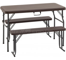 Комплект садовой мебели 3 в 1 Stool Group Кейт коричневый
