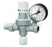 Редуктор давления FAR FA 2106 12 1/2" НР-ВР, автоматический, с визуализацией давления, с манометром