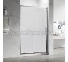 Душевая дверь в нишу Veconi Vianno VN-55M 140 см, профиль матовый хром, стекло матовое