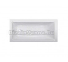 Акриловая ванна ALBA SPA Gamma без опоры 150x70 см, пристенная, белая