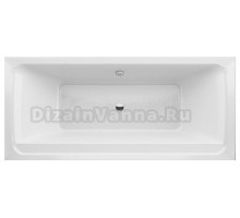Акриловая ванна ALBA SPA Barselona 2.0 без опоры 180x80 см, пристенная, белая