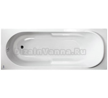 Акриловая ванна ALBA SPA Arabella без опоры 170x75 см, пристенная, белая