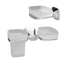 Набор Стакан Wasserkraft Wern K-2526 с мыльницей + Мыльница K-2529