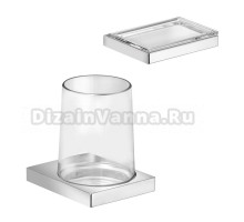 Набор Стакан Keuco Edition 11 11150019000 настенный, хром + Мыльница 11155019000 настенная, хром