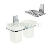 Набор Стакан Wasserkraft Lopau K-6028D двойной + Мыльница K-6069