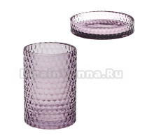 Набор Стакан Ridder Sherine 2166113 фиолетовый + Мыльница 2166313 фиолетовая