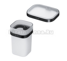 Набор Стакан AM.PM Func A8F34322, черный + Мыльница A8F34222, черная