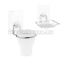 Набор Стакан Kleber Lite KLE-LT044 + Мыльница KLE-LT034