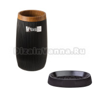 Набор Стакан Fixsen Black Boom 411-3 + Мыльница 411-4