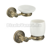 Набор Стакан Savol 58 с S-005858C бронза + Мыльница с S-005859C бронза
