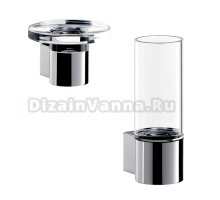 Набор Стакан Emco System 2 3520 001 00 хром + Мыльница 3530 001 00 подвесная