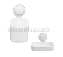 Набор Стакан АкваЛиния Easy B6681-4 + Мыльница B6681-7