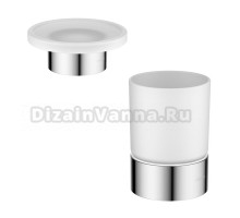 Набор Стакан AQUATEK Лира AQ4428CR хром + Мыльница AQ4426CR хром