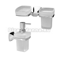 Набор Стакан Wasserkraft Wern K-2526 с мыльницей + Дозатор K-2599