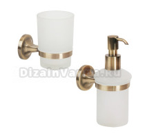 Набор Стакан Veragio Oscar OSC-5240.BR бронза + Дозатор OSC-5270.BR бронза