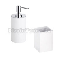 Набор Стакан Bemeta Gamma 145711314 + Дозатор Bemeta Gamma 145709324