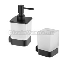 Набор Стакан Timo Selene + Дозатор 14039/03, черный