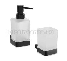 Набор Стакан Bemeta Nero + Дозатор Bemeta Nero 135009040