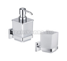 Набор Стакан Timo Selene 10033/00 chrome + Дозатор 10039/00 chrome