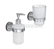 Набор Стакан Fora Lord FOR-LORD044CR + Дозатор FOR-LORD041CR