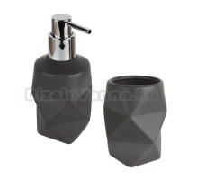 Набор Стакан АкваЛиния Tetra B4505-2 серый + Дозатор B4505-1