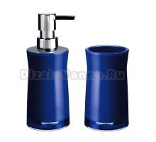 Набор Стакан Ridder Disco 2103103 синий + Дозатор 2103503 синий