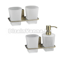 Набор Стакан Wasserkraft Exter K-5228D двойной + Дозатор K-5289 со стаканом